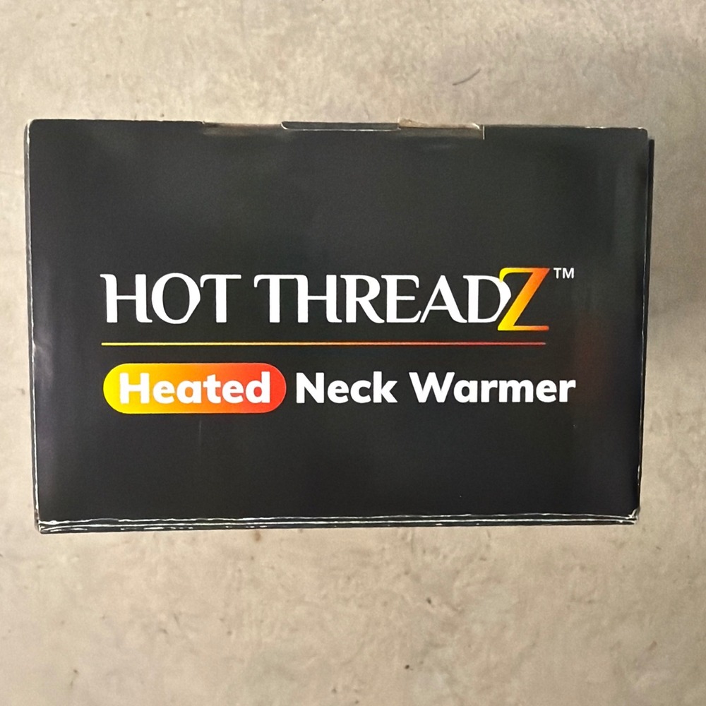 Hot Threadz‎ Heated Neck Warmer Black Rechargeable Battery 5000mAh NWT 14298